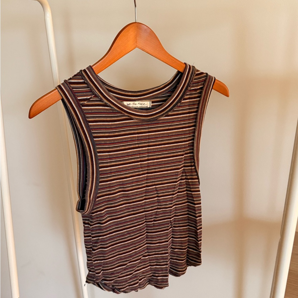 We The Free Striped Sleeveless Top